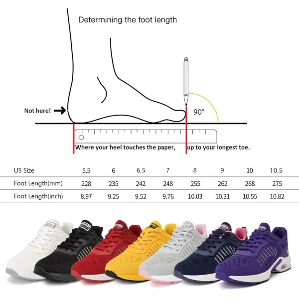 Womens Air Sneakers Running Shoes  Breathable Tennis Shoes for Womens Walking Shoes for Athletic Gym Workout Yellow Size 9