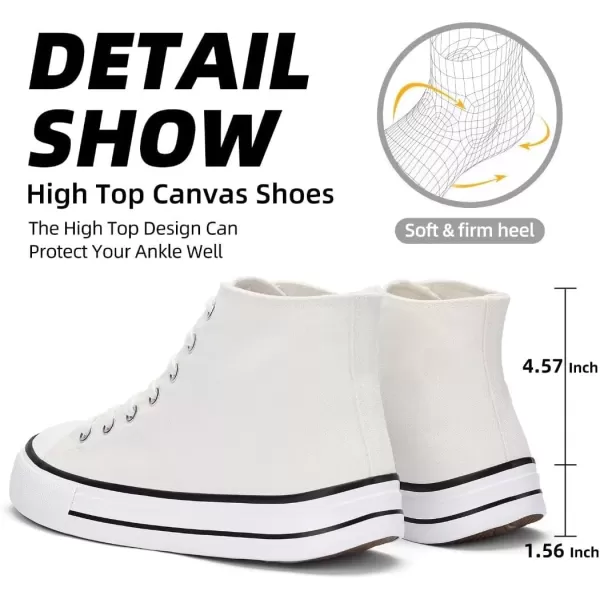 Womens HighTops Sneakers Canvas Wide Toe Women Tennis Shoes Cute Lace Up Dressy Walking Platform Shoes