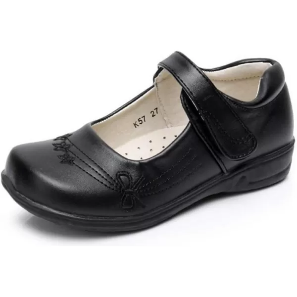 Akk Girls Mary Jane School Uniform Shoes Strap Dress Uniform Flats Black ToddlerLittle GirlBig GirlBlack57