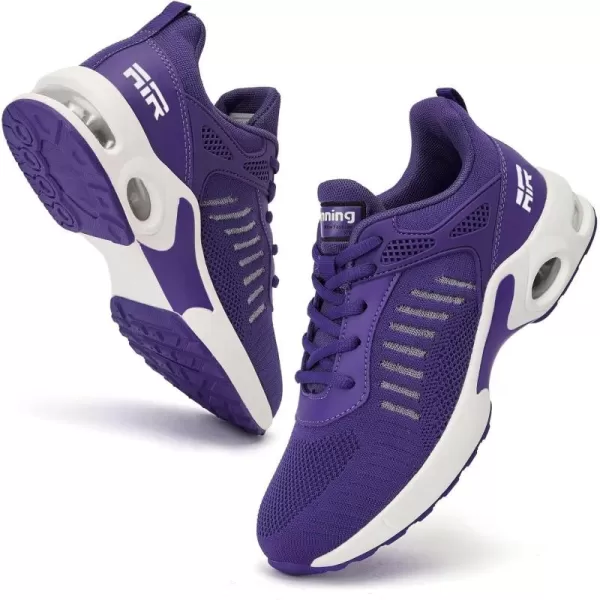 Womens Air Sneakers Tennis Shoes  Breathable Runnning Shoes for Womens Walking Sneakers for Gym Workout Jogging Purple Size 7