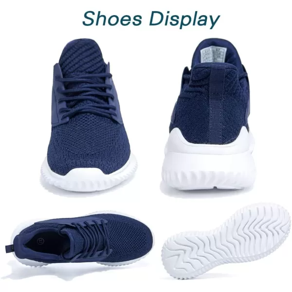 Akk Mens Walking Tennis Shoes  Comfy Running Shoes for Men Sneakers Workout Casual Athletic Indoor Outdoor Blue Size 14