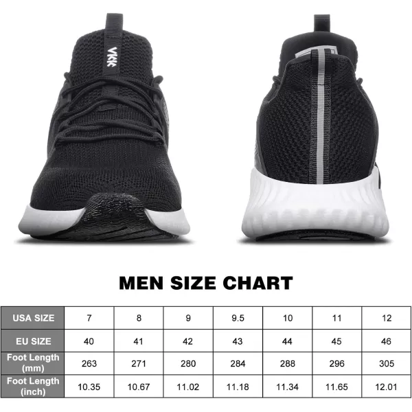 Akk Running Tennis Walking Shoes for Men Gym Casual Mens Fashion Athletic Non Slip Sports Sneakers Black 95