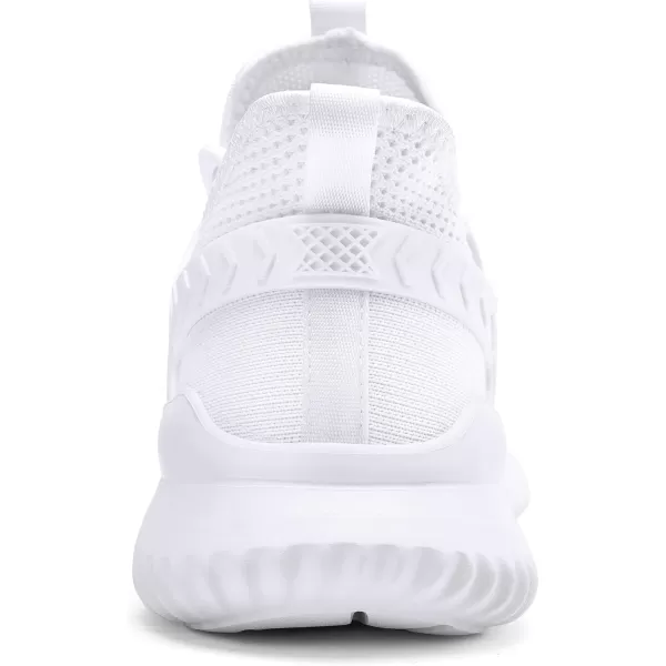 Akk Walking Shoes for Men Sneakers  Slip on Tennis Running Memory Foam Shoes for Athletic Workout Gym Indoor Outdoor Lightweight Breathable Casual SneakersWhite