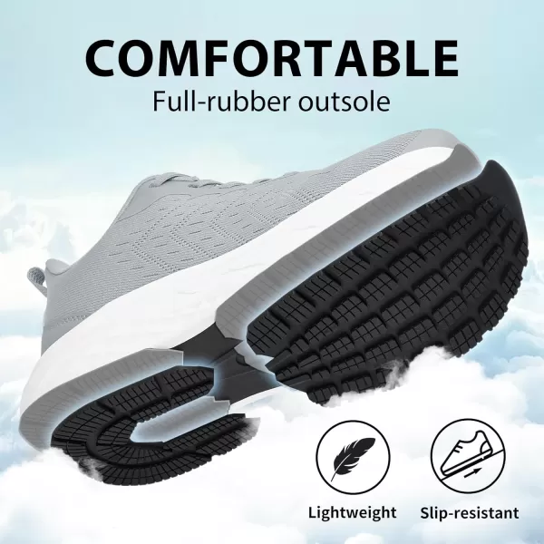 Akk Wide Toe Box Shoes for Men  Walking Shoes Extra Wide Width Comfortable Athletic Running Tennis Jogging Workout Gym Sneakers for Swelling Bunion Plantar FasciitisGrey