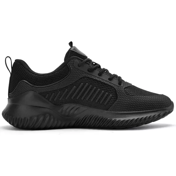 Akk Womens Walking Shoes Sneakers  Slip On Memory Foam Lightweight Workout Tennis Running Shoes2203allblack