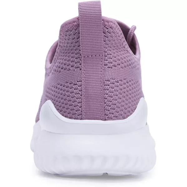 Akk Womens Walking Tennis Shoes  Slip On Memory Foam Lightweight Casual Sneakers for Gym Travel Work1803lightpurple