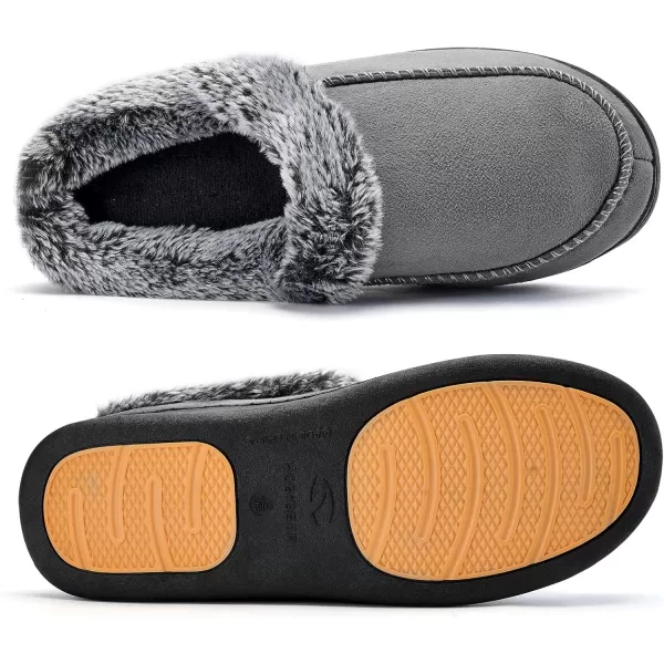 Mens Cozy House Slippers  Warm Soft Classic Memory Foam Home Slippers IndoorOutdoor