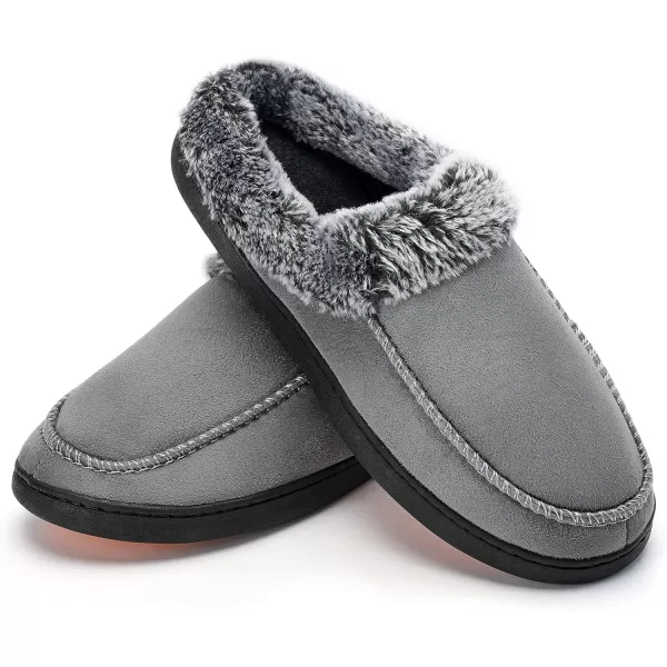 Mens Cozy House Slippers  Warm Soft Classic Memory Foam Home Slippers IndoorOutdoor