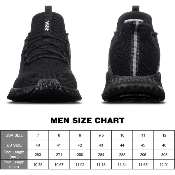 Running Shoes for Men Sneakers Lightweight Comfy Casual Memory Foam Workout Shoes for Walking Tennis Athletic Indoor Outdoor All Black 10