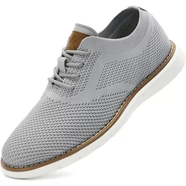 Akk Mens Dress Oxfords Shoes  Casual Business Lightweight Mesh SneakersGrey