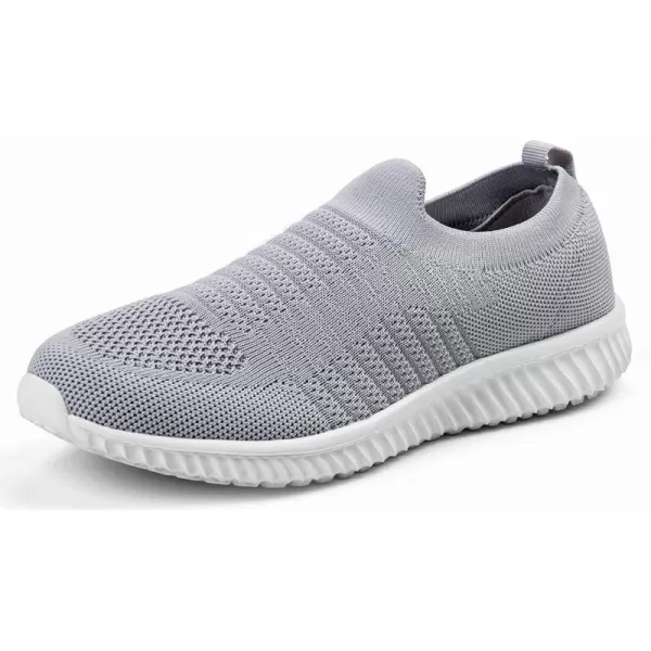 Akk Walking Shoes for Women  Slip on Memory Foam Lightweight SneakersGrey