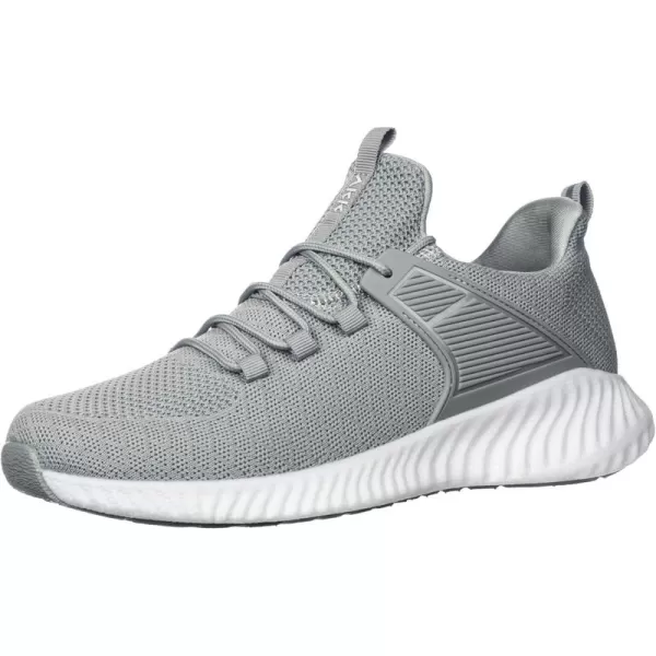 Akk Walking Tennis Shoes for Men  Running Sneakers Slip on Shoes Mens Jogging Casual Lightweight Breathable Athletic Sport Gym Grey 115