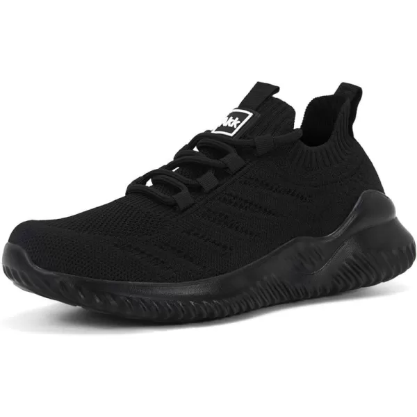 Akk Womens Athletic Walking Shoes  Memory Foam Lightweight Tennis Sports Shoes Gym Jogging Slip On Running SneakersAllblack