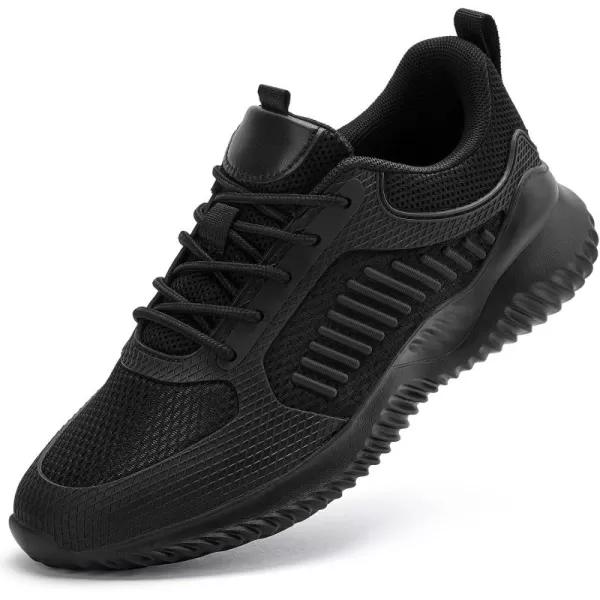 Akk Womens Walking Shoes Sneakers  Slip On Memory Foam Lightweight Workout Tennis Running Shoes2203allblack