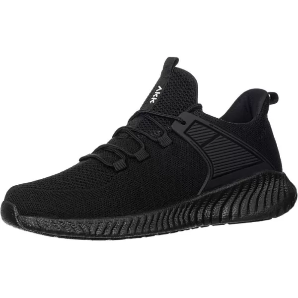 Running Shoes for Men Sneakers Lightweight Comfy Casual Memory Foam Workout Shoes for Walking Tennis Athletic Indoor Outdoor All Black 10