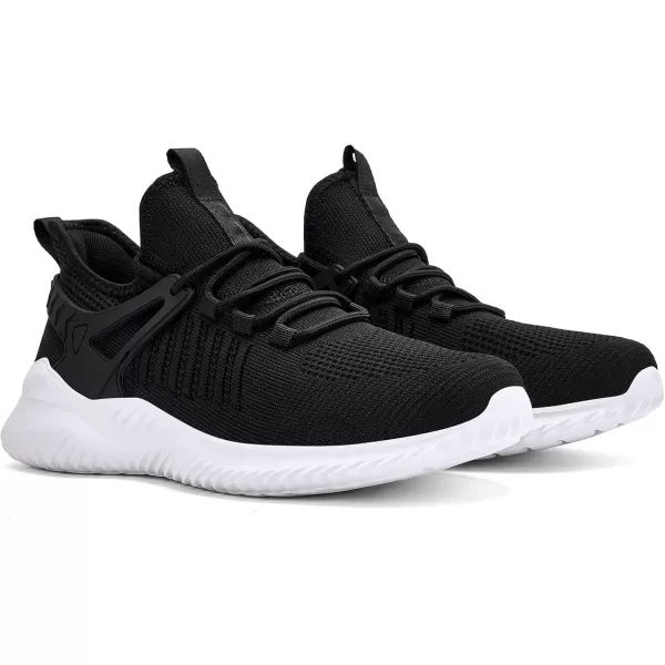 Akk Mens Walking Tennis Shoes  Comfy Running Shoes for Men Sneakers Workout Casual Fashion Athletic Indoor Outdoor MeshMixblack Size 11