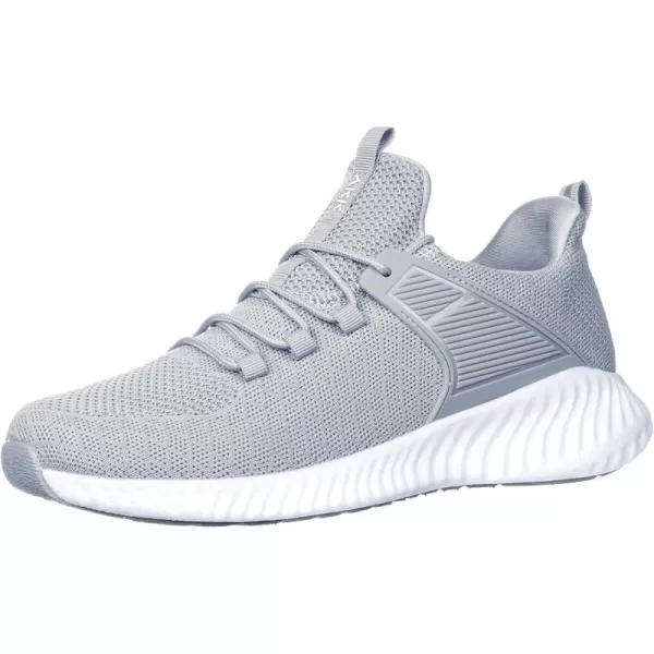 Akk Running Shoes for Men Sneakers Lightweight Comfy Casual Memory Foam Workout Shoes for Walking Tennis Athletic Indoor Outdoor Grey 7