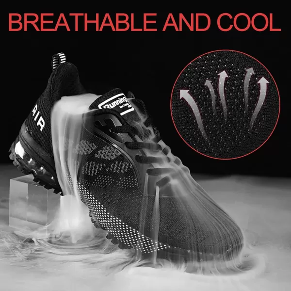 Women Air Athletic Running Shoes  Air Cushion Shoes for Womens Mesh Sneakers Fashion Tennis Breathable Walking Gym Work ShoesI RedWhite