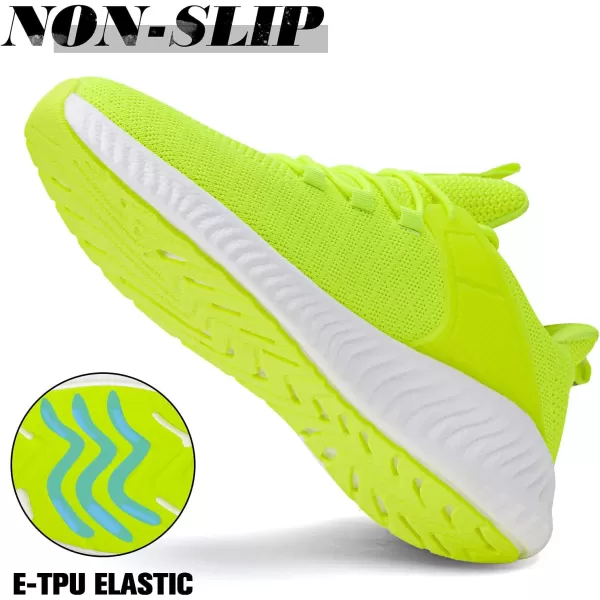 Walking Tennis Shoes for Men  Running Sneakers Slip on Shoes Mens Jogging Casual Lightweight Breathable Athletic Sport Gym Green 10