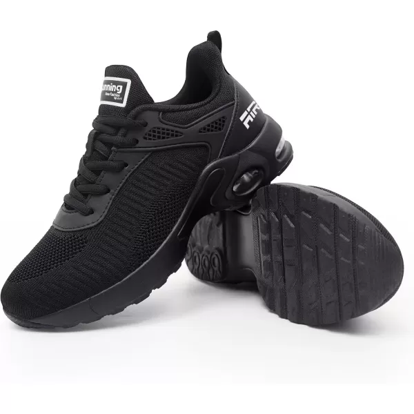 Akk Women Sneakers Running Shoes  Air Athletic Running Shoes Women Walking Tennis Shoes Air Cushion Shoes for Workout Gym Casual Sports11all Black