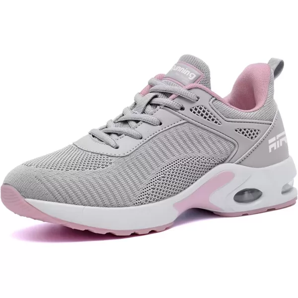 Akk Women Sneakers Running Shoes  Air Athletic Running Shoes Women Walking Tennis Shoes Air Cushion Shoes for Workout Gym Casual Sports15grey