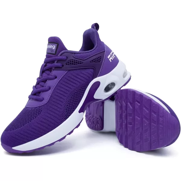 Akk Women Sneakers Running Shoes  Air Athletic Running Shoes Women Walking Tennis Shoes Air Cushion Shoes for Workout Gym Casual Sports16purple