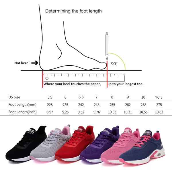 Akk Women Sneakers Running Shoes  Air Athletic Running Shoes Women Walking Tennis Shoes Air Cushion Shoes for Workout Gym Casual SportsDpink