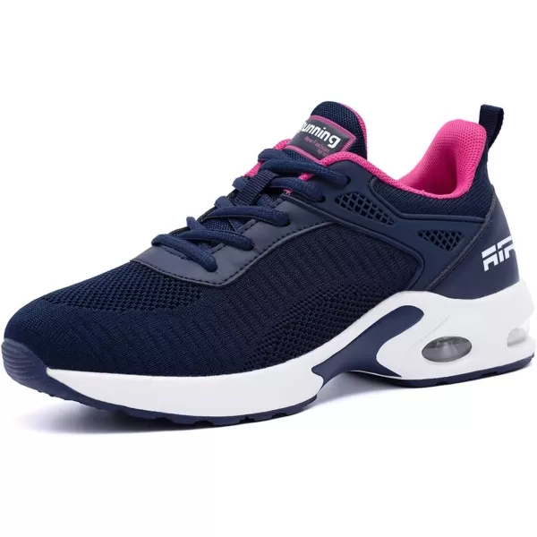 Akk Women Sneakers Running Shoes  Air Athletic Running Shoes Women Walking Tennis Shoes Air Cushion Shoes for Workout Gym Casual SportsEdark Blue