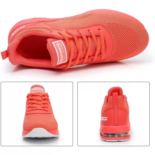 Akk Women Sneakers Running Shoes  Air Athletic Running Shoes Women Walking Tennis Shoes Air Cushion Shoes for Workout Gym Casual SportsNorange