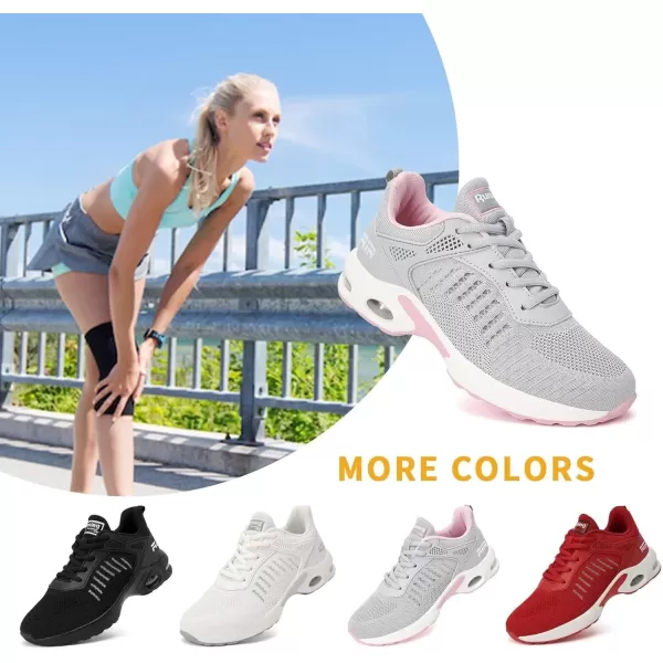 Womens Air Sneakers Running Shoes  Breathable Tennis Shoes for Womens Walking Shoes for Athletic Gym WorkoutGgreycool