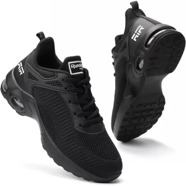 Akk Women Sneakers Running Shoes  Air Athletic Running Shoes Women Walking Tennis Shoes Air Cushion Shoes for Workout Gym Casual Sports11all Black