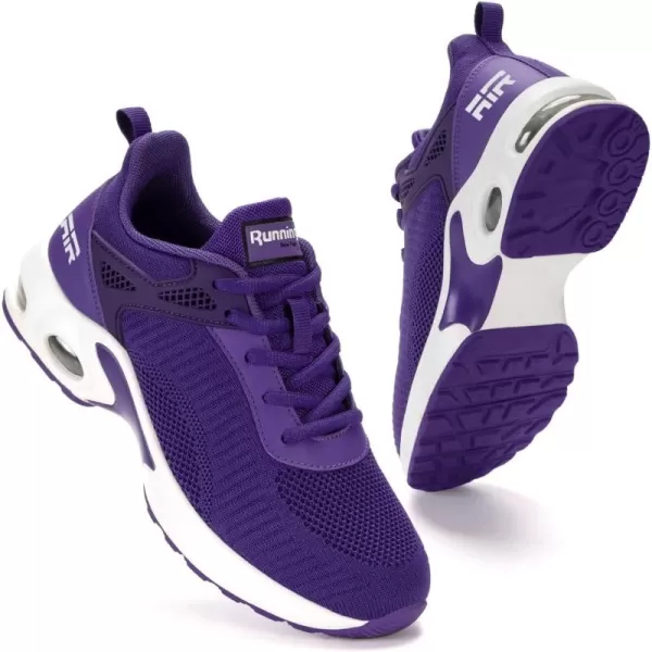 Akk Women Sneakers Running Shoes  Air Athletic Running Shoes Women Walking Tennis Shoes Air Cushion Shoes for Workout Gym Casual Sports16purple