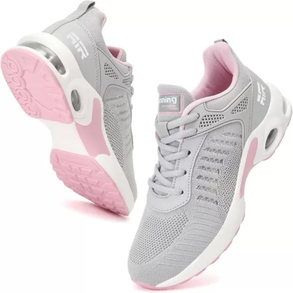 Womens Air Sneakers Running Shoes  Breathable Tennis Shoes for Womens Walking Shoes for Athletic Gym WorkoutGgreycool