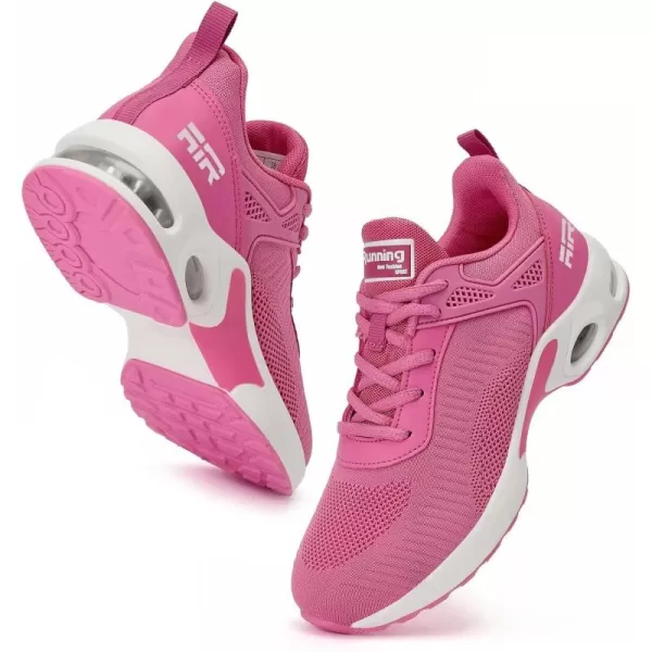 Women Sneakers Running Shoes  Air Athletic Running Shoes Women Walking Tennis Shoes Air Cushion Shoes for Workout Gym Casual SportsDpink