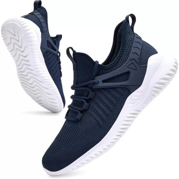 imageMens Walking Tennis Shoes  Comfy Running Shoes for Men Sneakers Workout Casual Fashion Athletic Indoor Outdoor MeshGrey Size 13