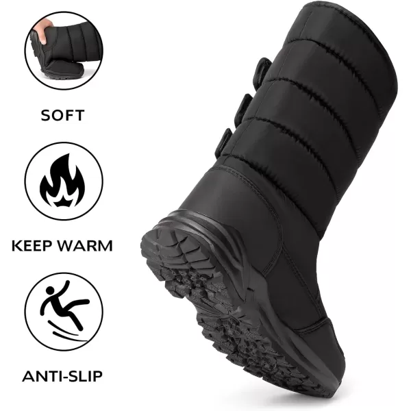 imageAkk Mens Warm Winter Snow Boots Fur Lined Waterproof Boots Outdoor Comfortable Shoes for Men