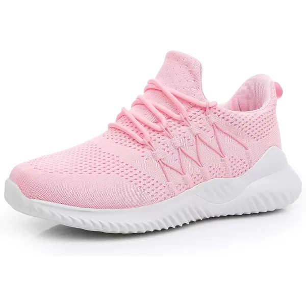 imageAkk Womens Sneakers Walking Shoes  Slip On Tennis Sneaker Non Slip Gym Work Lightweight Casual Shoes Pink US 8EU 39