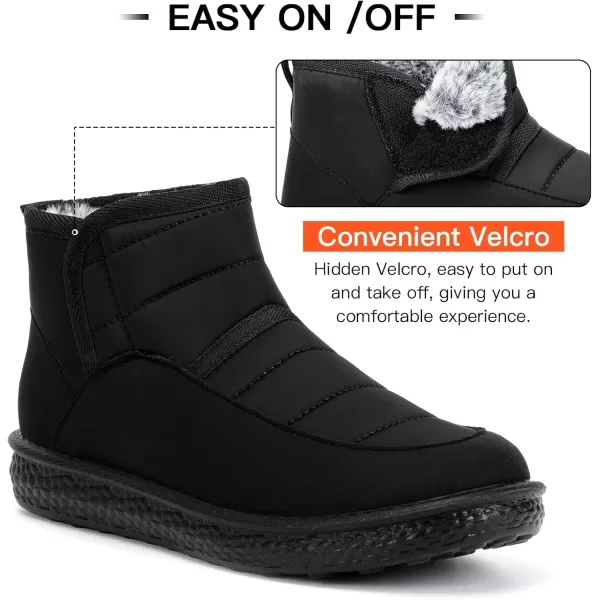 imageAnkle Boots for Women Fall Winter Warm Snow Waterproof Boots House Indoor Booties Shoes for Women Size 8 Black