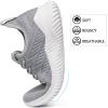 imageWomens Walking Tennis Shoes  Slip On Memory Foam Lightweight Casual Sneakers for Gym Travel Work1803grey