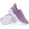 imageWomens Walking Tennis Shoes  Slip On Memory Foam Lightweight Casual Sneakers for Gym Travel Work1803lightpurple