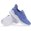 imageWomens Walking Tennis Shoes  Slip On Memory Foam Lightweight Casual Sneakers for Gym Travel Work1803skyblue