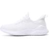 imageWomens Walking Tennis Shoes  Slip On Memory Foam Lightweight Casual Sneakers for Gym Travel WorkWidewhite