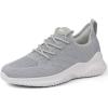 imageWomens Walking Tennis Shoes  Slip On Memory Foam Lightweight Casual Sneakers for Gym Travel Work1803grey