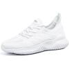 imageWomens Walking Tennis Shoes  Slip On Memory Foam Lightweight Casual Sneakers for Gym Travel Work1803white