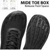 imageWide Toe Box Shoes for Men  Walking Shoes Extra Wide Width Comfortable Athletic Running Tennis Jogging Workout Gym Sneakers for Swelling Bunion Plantar FasciitisAll Black