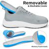 imageWide Toe Box Shoes for Men  Walking Shoes Extra Wide Width Comfortable Athletic Running Tennis Jogging Workout Gym Sneakers for Swelling Bunion Plantar FasciitisGrey