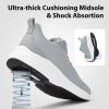 imageWide Toe Box Shoes for Men  Walking Shoes Extra Wide Width Comfortable Athletic Running Tennis Jogging Workout Gym Sneakers for Swelling Bunion Plantar FasciitisGrey