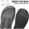 imageWide Toe Box Shoes for Men  Walking Shoes Extra Wide Width Comfortable Athletic Running Tennis Jogging Workout Gym Sneakers for Swelling Bunion Plantar FasciitisDark Grey