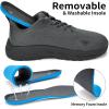 imageWide Toe Box Shoes for Men  Walking Shoes Extra Wide Width Comfortable Athletic Running Tennis Jogging Workout Gym Sneakers for Swelling Bunion Plantar FasciitisDark Grey