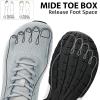imageWide Toe Box Shoes for Men  Walking Shoes Extra Wide Width Comfortable Athletic Running Tennis Jogging Workout Gym Sneakers for Swelling Bunion Plantar FasciitisGrey